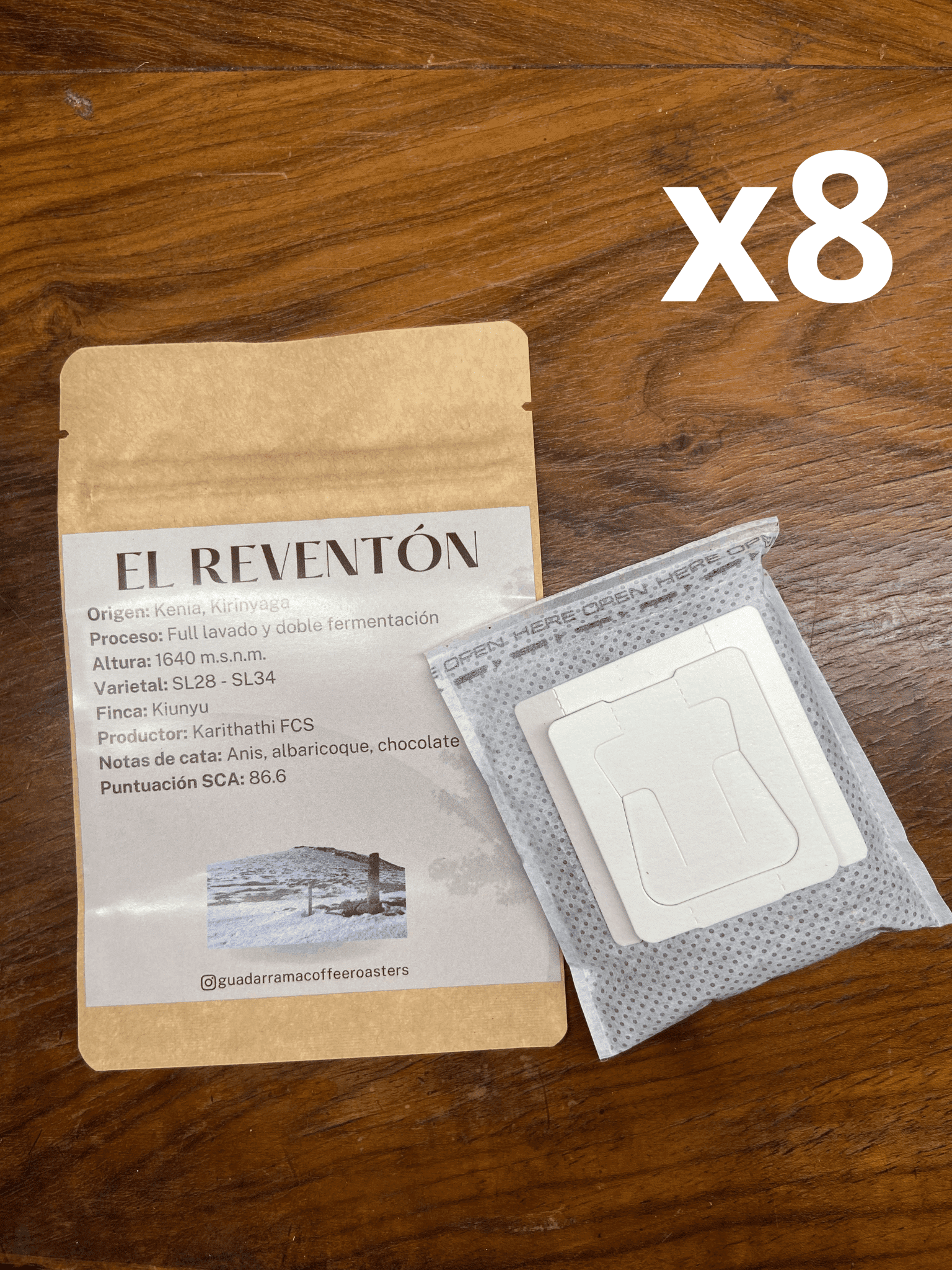 Drip Coffee Bag - El Reventón x8